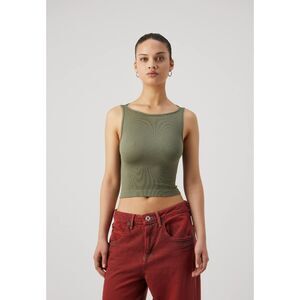 BDG Urban Outfitters SLASH NECK TANK - Top - deep lichen green Size XS NWT